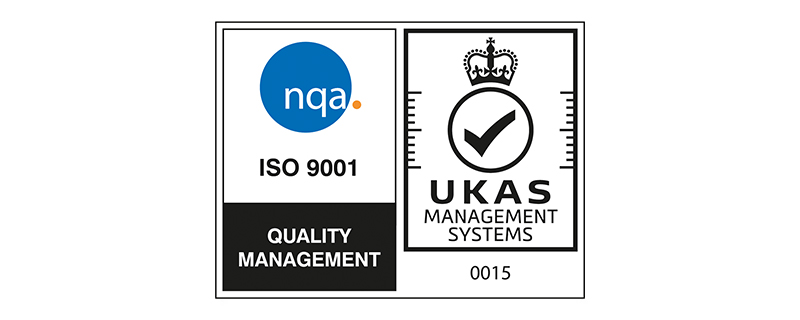 ISO9001:2015 Quality (UKAS accredited)